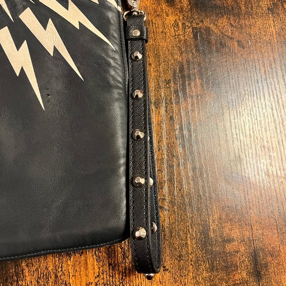 Neil Barrett lightning bolt clutch/wristlet. - Picture 3 of 4
